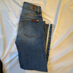 7 For All Mankind Light Blue Straight Jeans